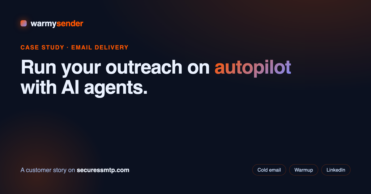 warmysender — run your outreach on autopilot with AI agents